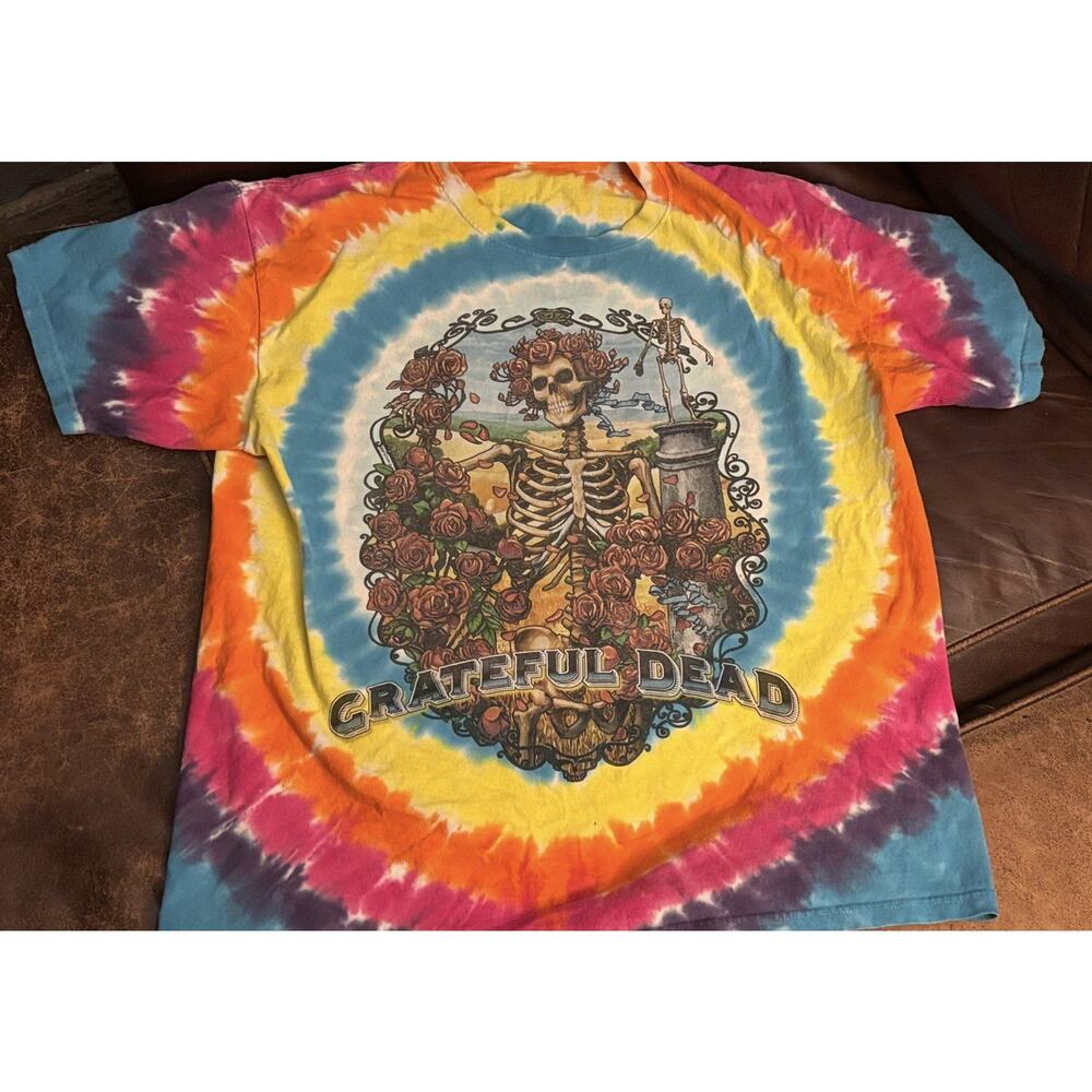 Vintage 1998 Liquid Blue Grateful Dead Tee Bertha Tie Dye T-Shirt Large